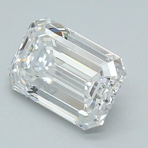 1.42ct E VVS2 Excellent Cut Emerald Lab Grown Diamond