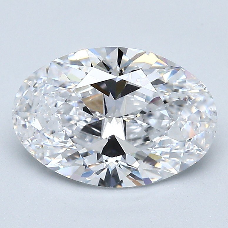 2.01ct D SI1 Rare Carat Ideal Cut Oval Diamond
