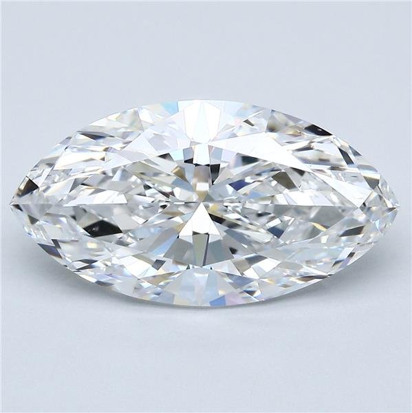 5.03ct E VS2 Rare Carat Ideal Cut Marquise Diamond