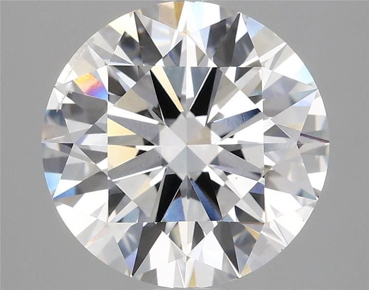 3.77ct F SI1 Rare Carat Ideal Cut Round Lab Grown Diamond