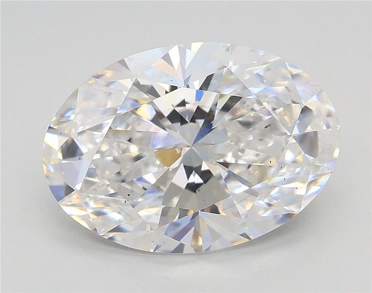3.01ct E VS2 Rare Carat Ideal Cut Oval Lab Grown Diamond