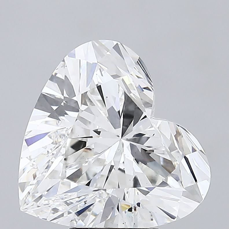 7.09ct F VS2 Rare Carat Ideal Cut Heart Lab Grown Diamond