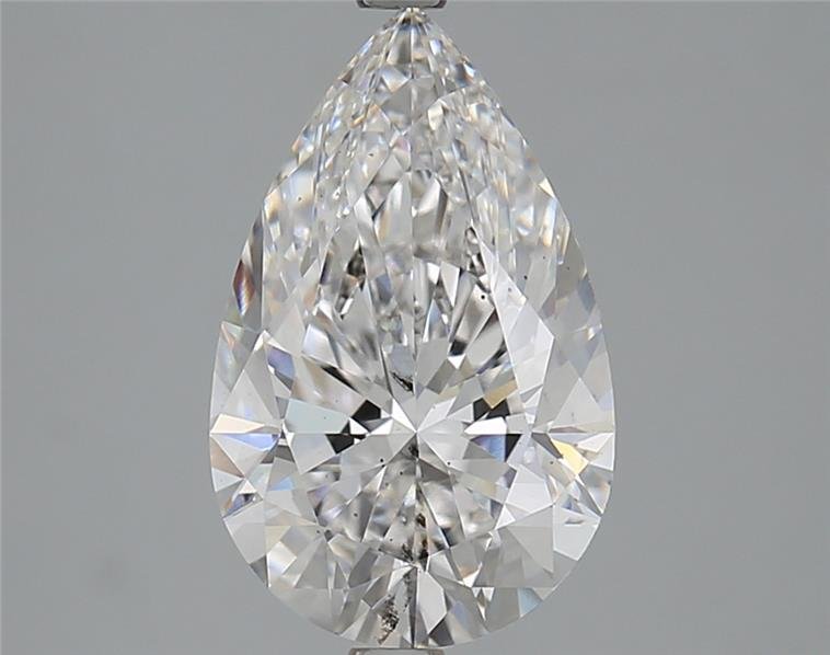 3.22ct F SI2 Rare Carat Ideal Cut Pear Lab Grown Diamond