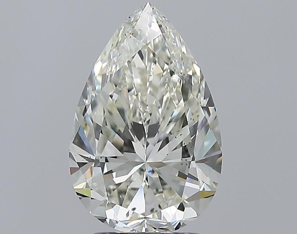 2.50ct K SI1 Rare Carat Ideal Cut Pear Diamond