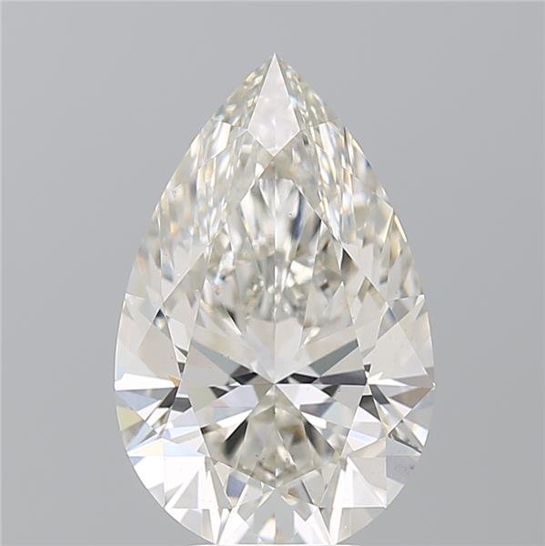 5.14ct H VS2 Rare Carat Ideal Cut Pear Lab Grown Diamond