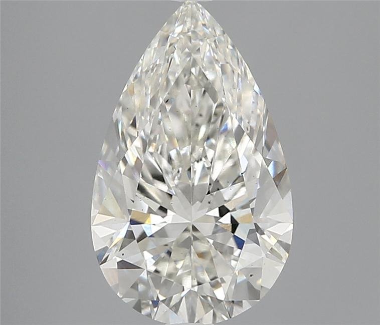 3.32ct H VS2 Rare Carat Ideal Cut Pear Lab Grown Diamond