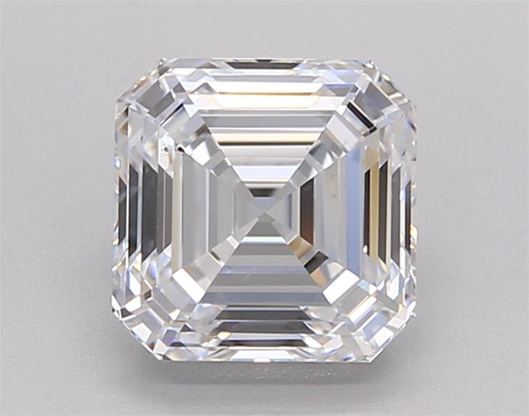 1.71ct D VS2 Rare Carat Ideal Cut Asscher Lab Grown Diamond