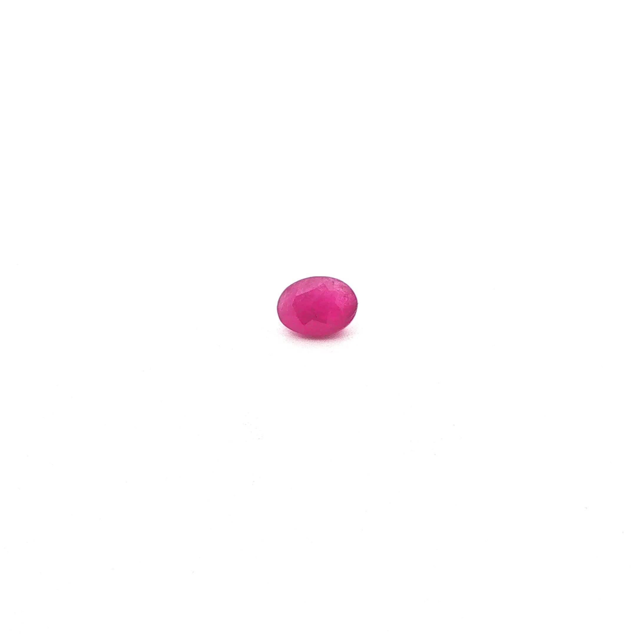 1.13 Carat Red Oval Ruby