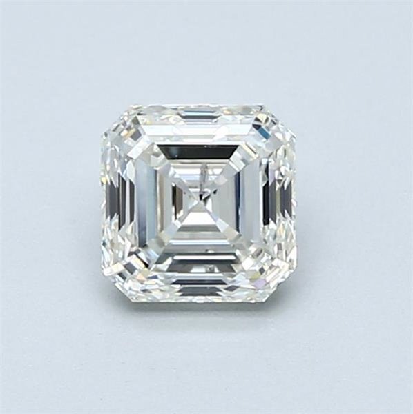 0.90ct J SI2 Rare Carat Ideal Cut Asscher Diamond