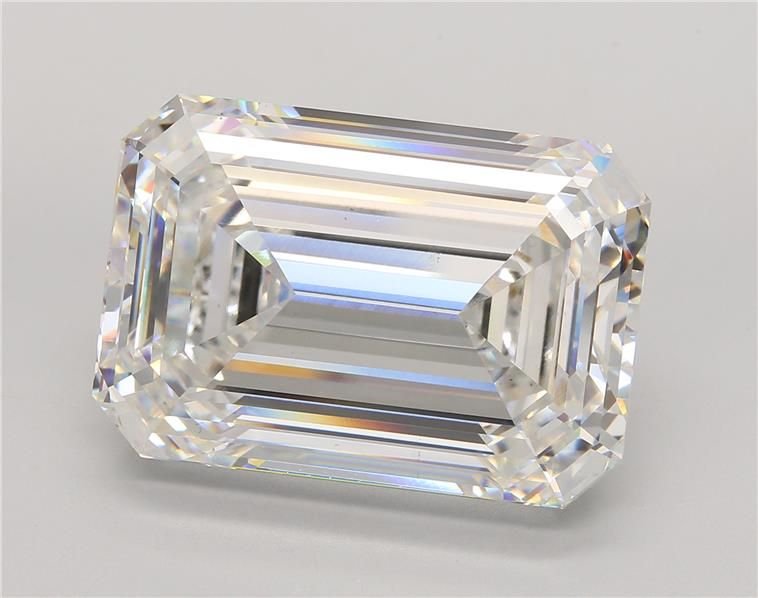 30.46ct F VS1 Rare Carat Ideal Cut Emerald Lab Grown Diamond