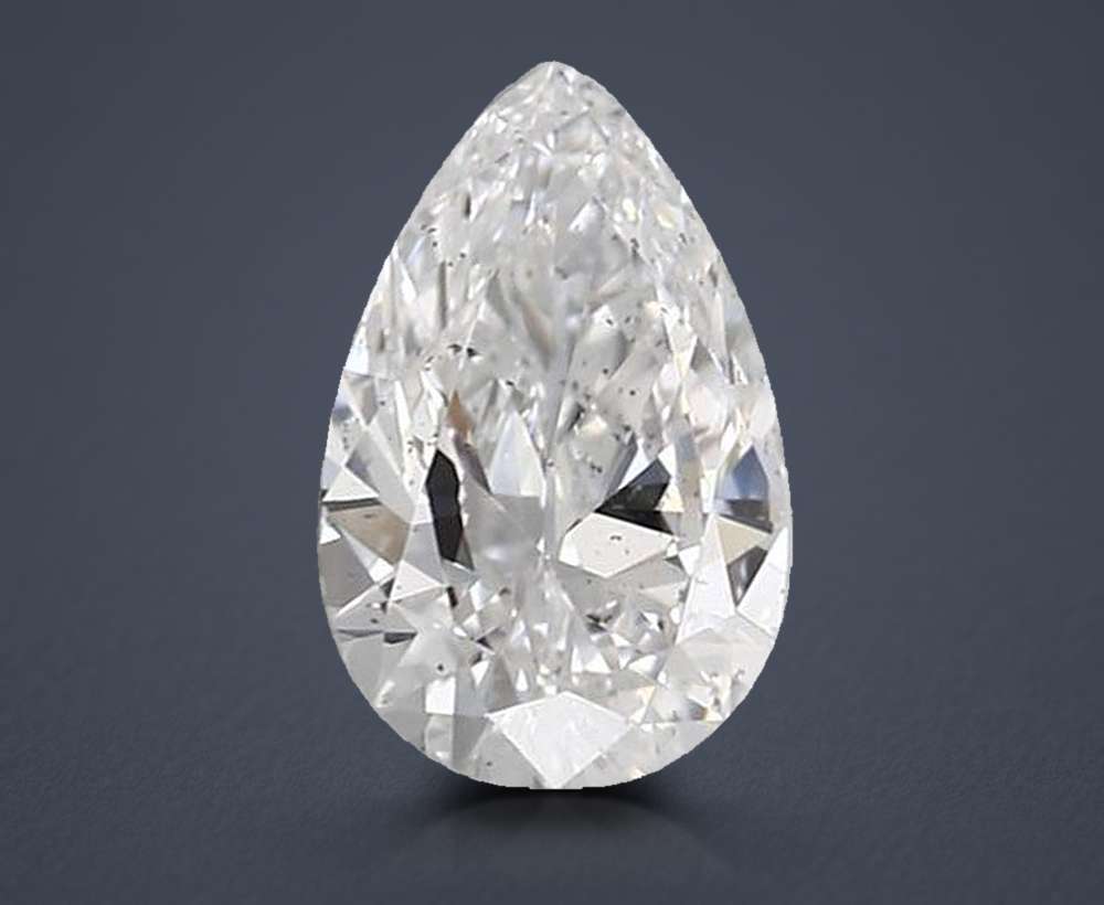 0.57 Carat Pear Lab Diamond