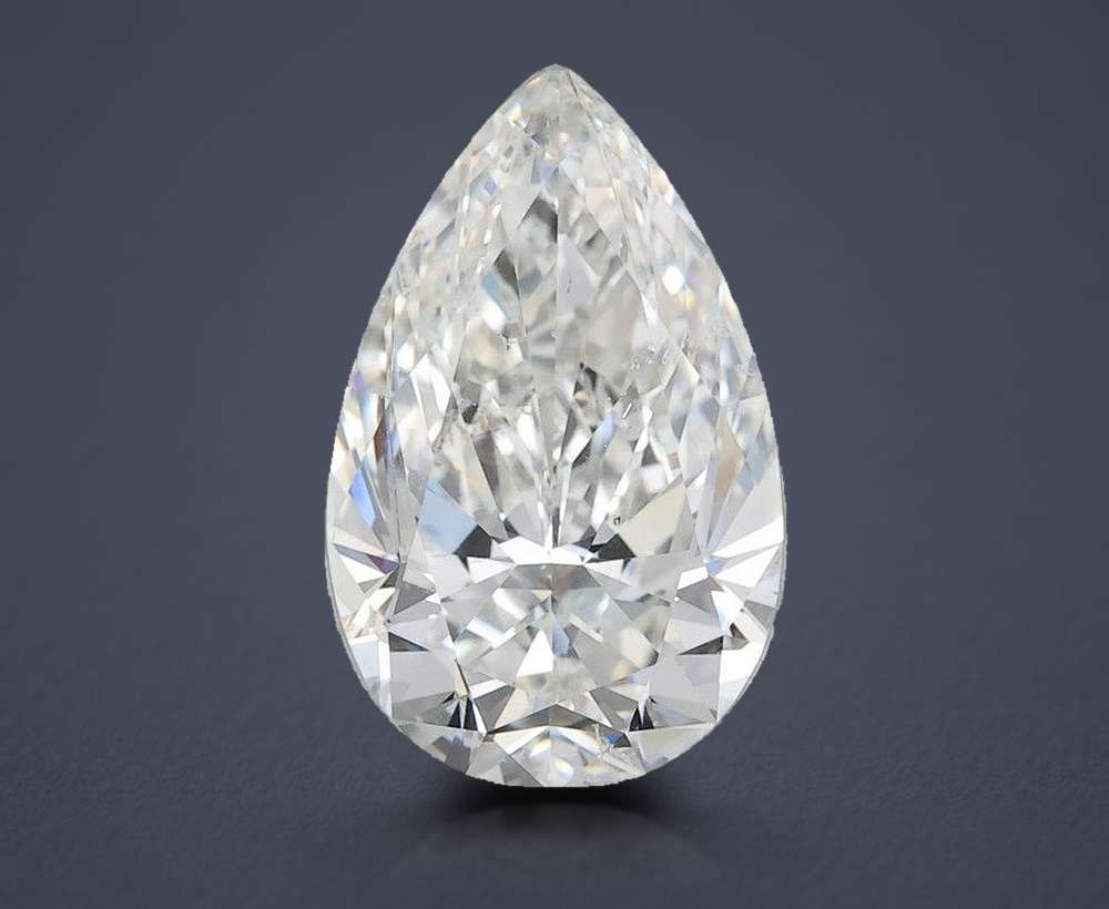 6.01 Carat Pear Natural Diamond