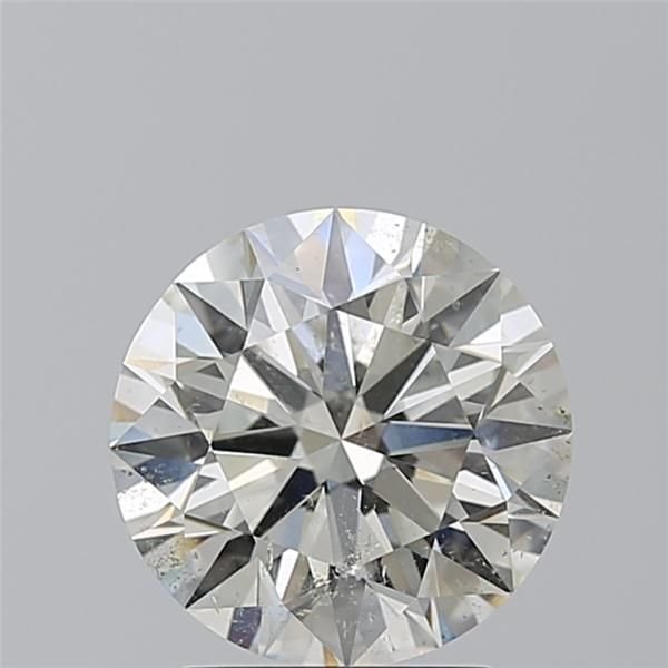 2.72ct H SI2 Rare Carat Ideal Cut Round Diamond