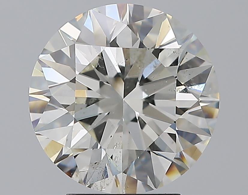 3.52ct J SI2 Rare Carat Ideal Cut Round Diamond