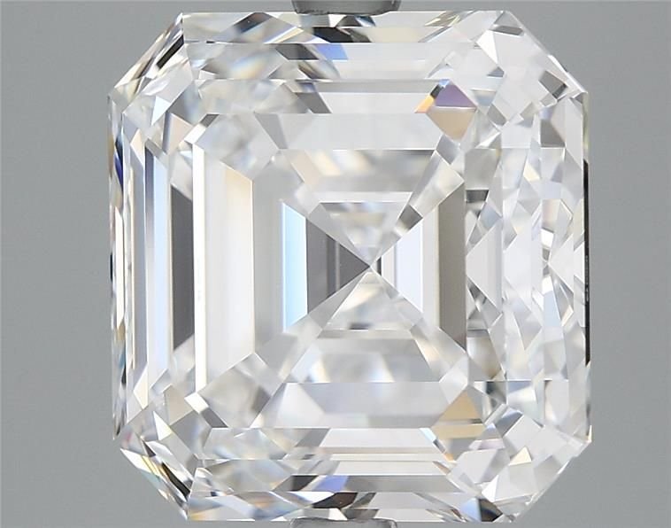 7.03ct E FL Rare Carat Ideal Cut Asscher Diamond