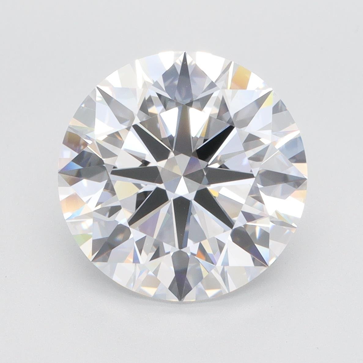 5.02ct D VVS2 Rare Carat Ideal Cut Round Lab Grown Diamond