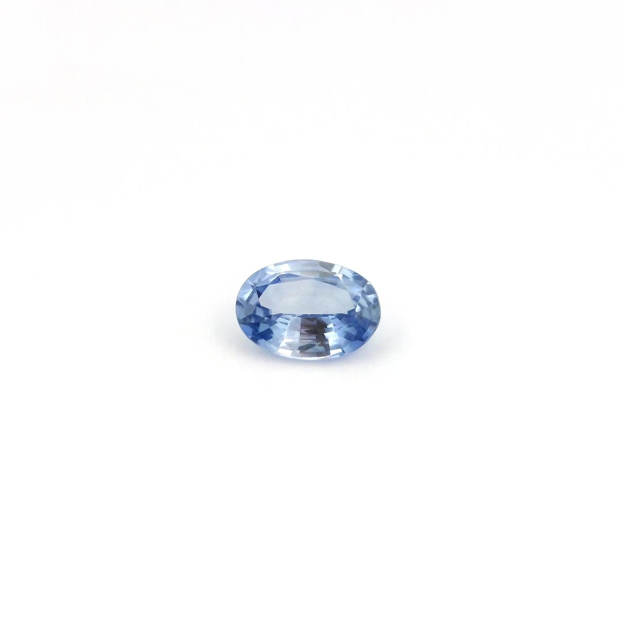 0.52 Carat Blue Oval Sapphire