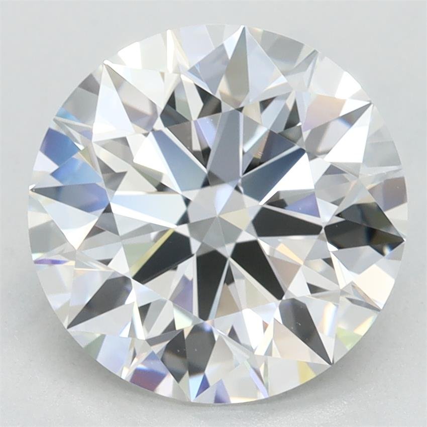 3.14ct E VVS1 Rare Carat Ideal Cut Round Lab Grown Diamond