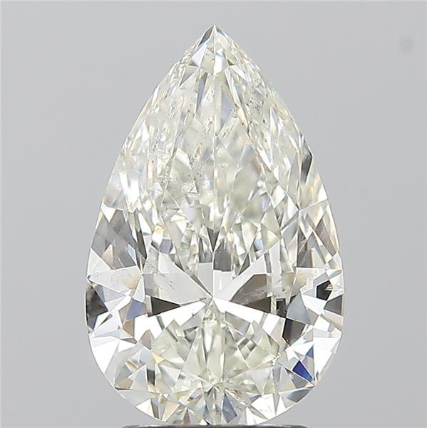 2.51ct J SI2 Rare Carat Ideal Cut Pear Diamond