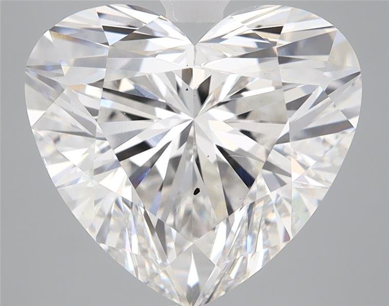 5.02ct F VS2 Rare Carat Ideal Cut Heart Lab Grown Diamond