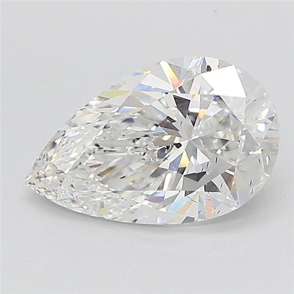 1.54ct E SI1 Rare Carat Ideal Cut Pear Lab Grown Diamond