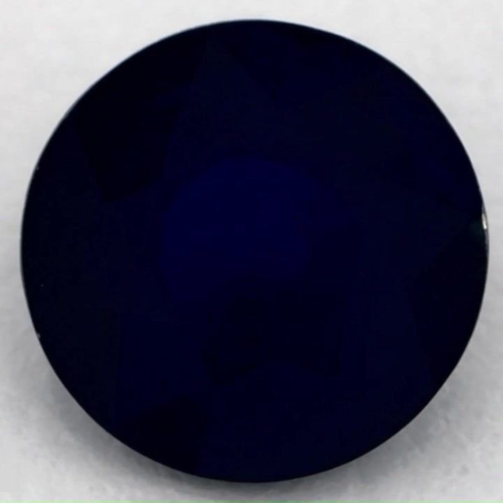2.75 Carat Blue Round Sapphire