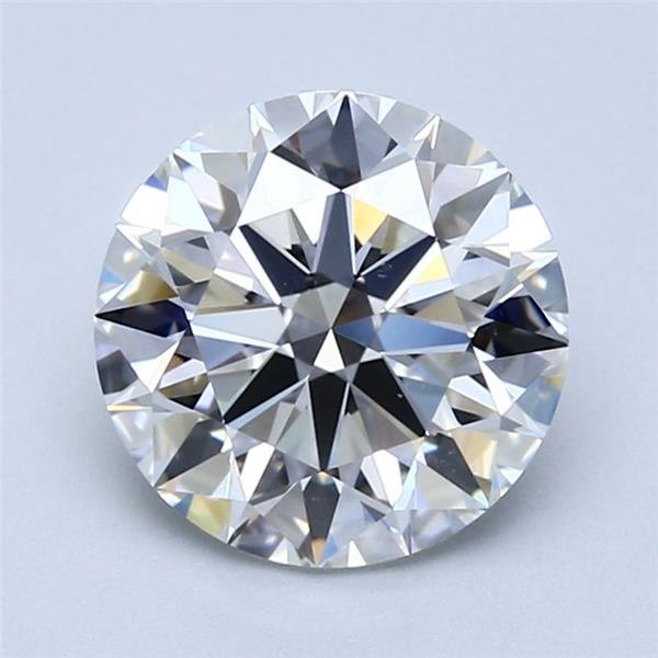 2.09ct H SI1 Rare Carat Ideal Cut Round Diamond