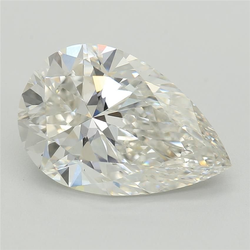 3.09ct F VS1 Rare Carat Ideal Cut Pear Lab Grown Diamond