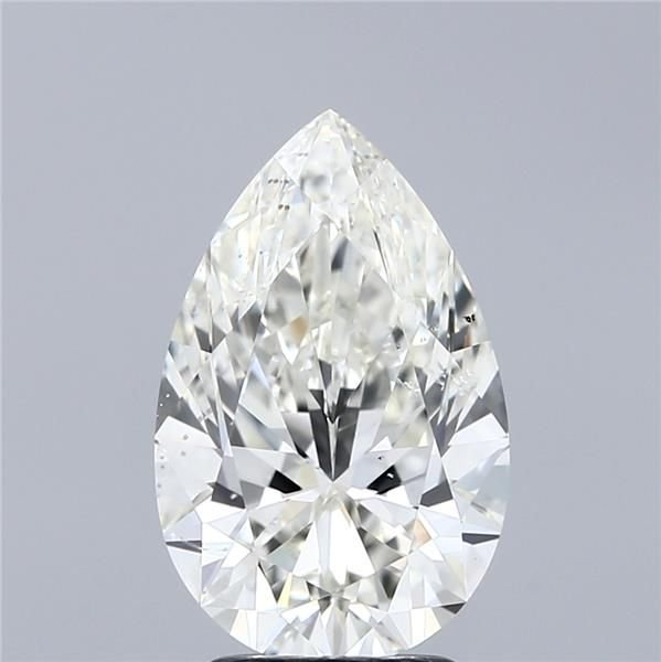 3.01ct J SI2 Excellent Cut Pear Diamond