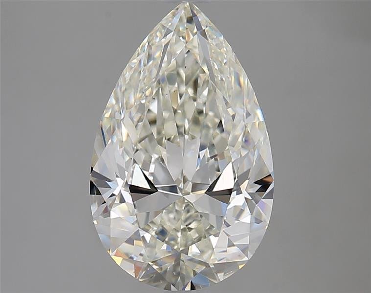 3.02ct J SI1 Rare Carat Ideal Cut Pear Diamond