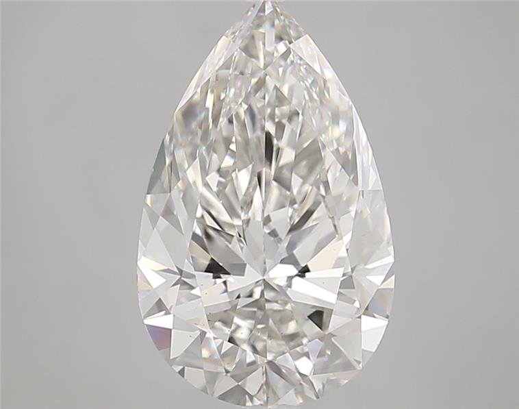 3.48ct H VS2 Rare Carat Ideal Cut Pear Lab Grown Diamond