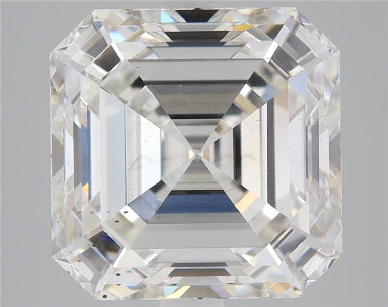 5.22ct H SI1 Rare Carat Ideal Cut Asscher Lab Grown Diamond