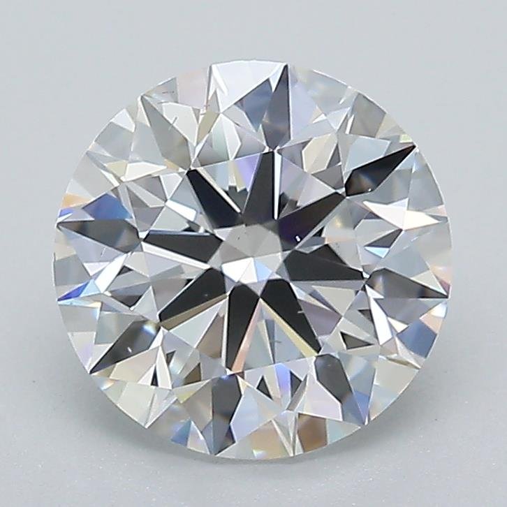 2.03ct D SI1 Rare Carat Ideal Cut Round Lab Grown Diamond