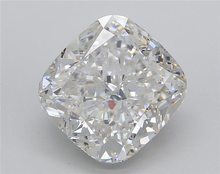 5.24ct H SI1 Rare Carat Ideal Cut Cushion Lab Grown Diamond