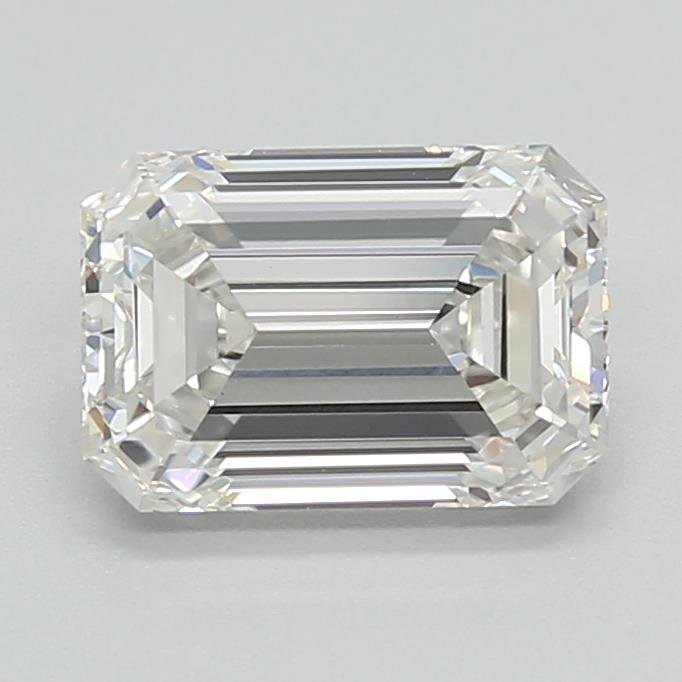 1.59ct H VVS2 Rare Carat Ideal Cut Emerald Lab Grown Diamond