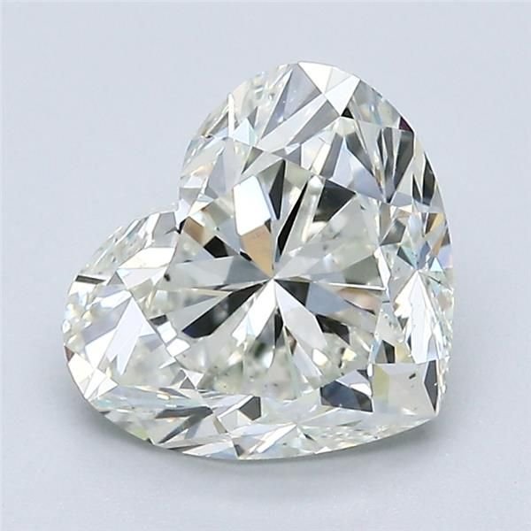 2.60ct H VS2 Rare Carat Ideal Cut Heart Diamond
