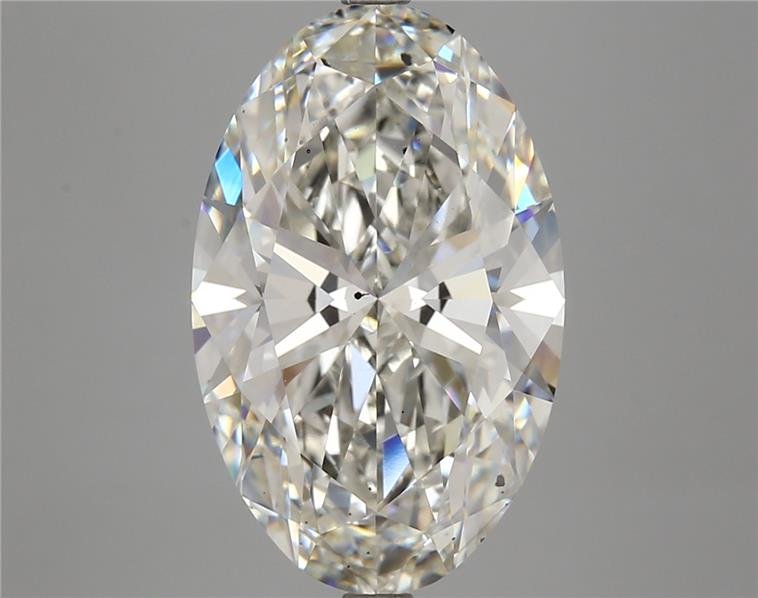 6.61ct H SI1 Rare Carat Ideal Cut Oval Lab Grown Diamond