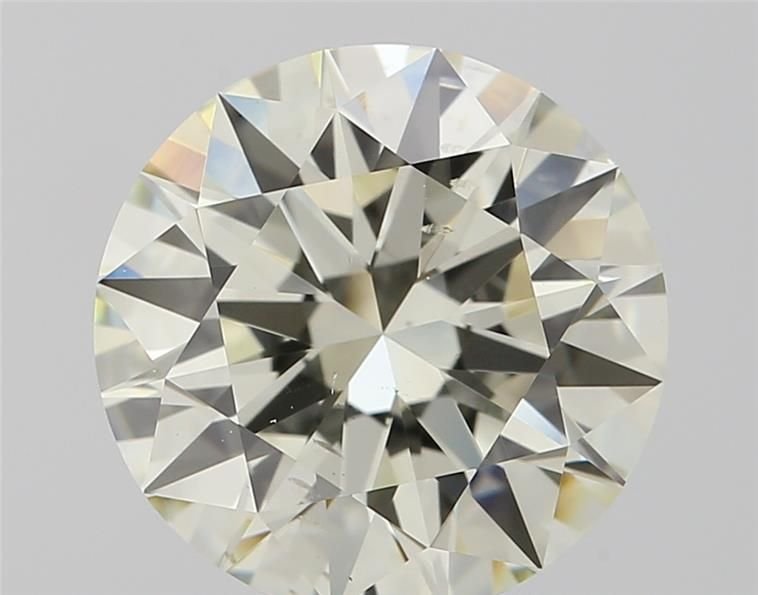 2.52ct K SI1 Rare Carat Ideal Cut Round Diamond
