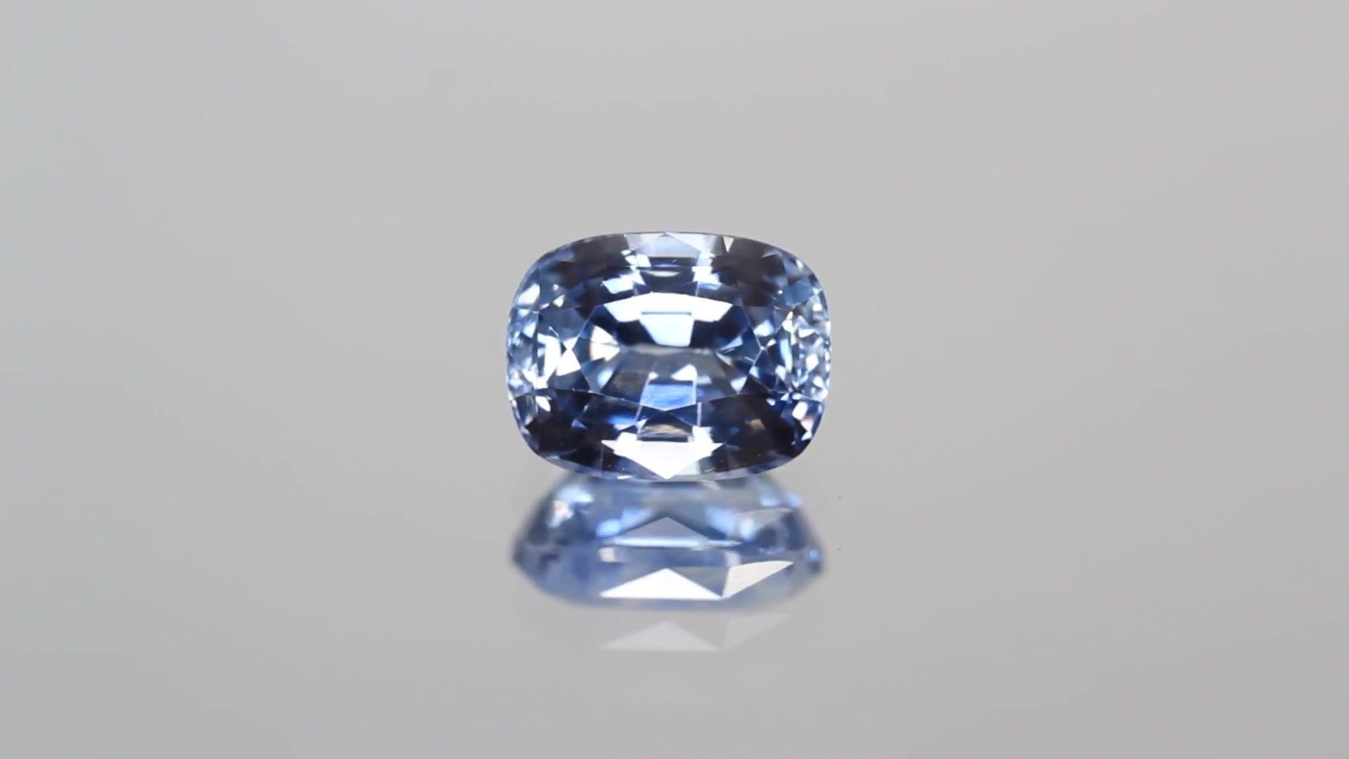 2.17 Carat Blue Cushion Sapphire