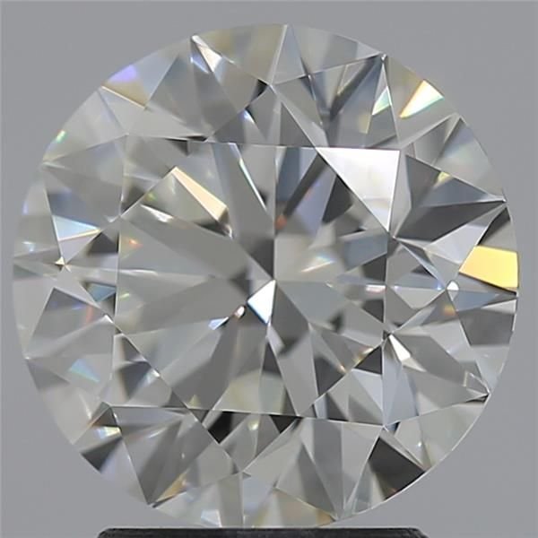 2.68ct J IF Rare Carat Ideal Cut Round Diamond