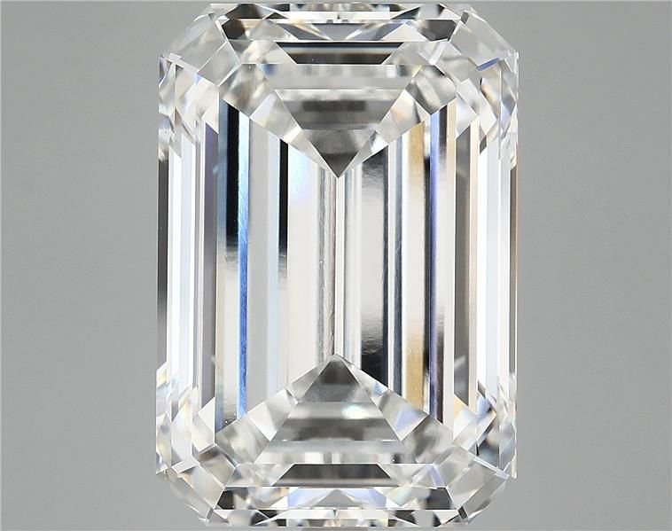 15.66ct F VVS2 Excellent Cut Emerald Lab Grown Diamond