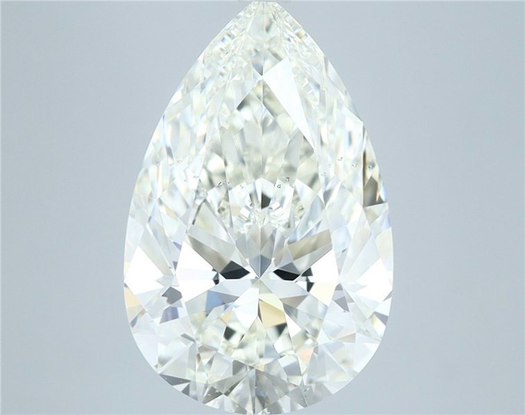 5.70ct I SI1 Rare Carat Ideal Cut Pear Diamond