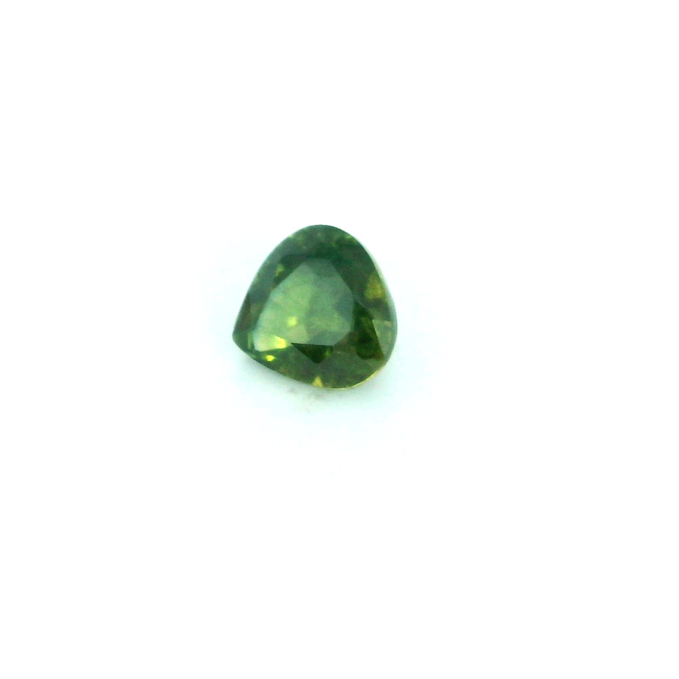 0.55 Carat Green Pear Sapphire