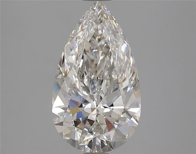 2.82ct H VS1 Rare Carat Ideal Cut Pear Lab Grown Diamond