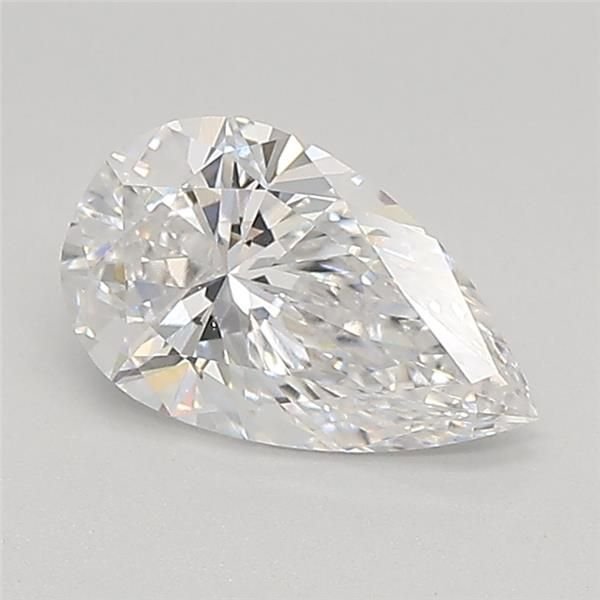 0.89ct D VVS2 Rare Carat Ideal Cut Pear Lab Grown Diamond