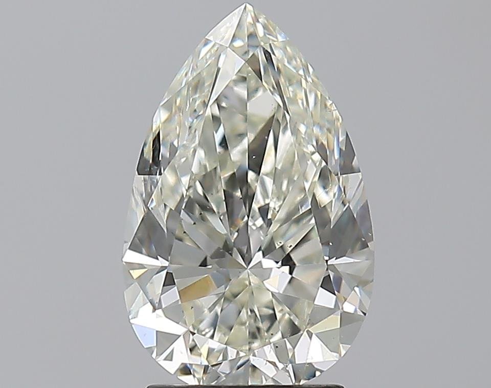 2.53ct K SI1 Rare Carat Ideal Cut Pear Diamond