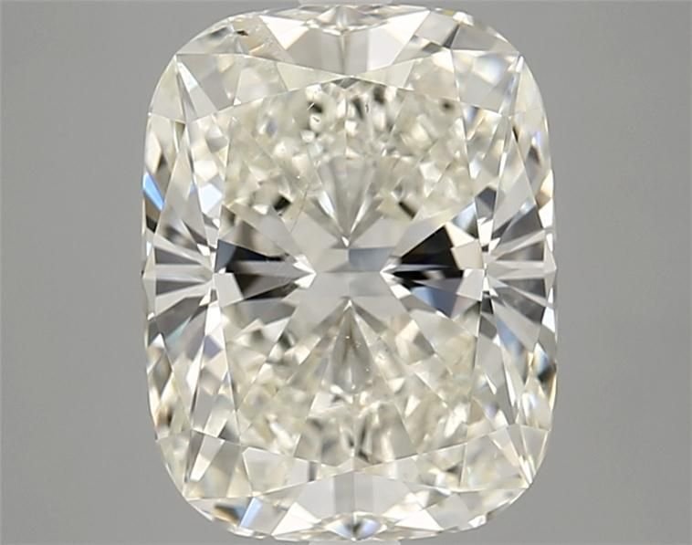 4.12ct J SI2 Rare Carat Ideal Cut Cushion Diamond