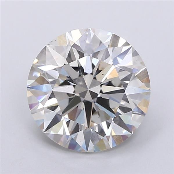 4.09ct H VS2 Rare Carat Ideal Cut Round Lab Grown Diamond