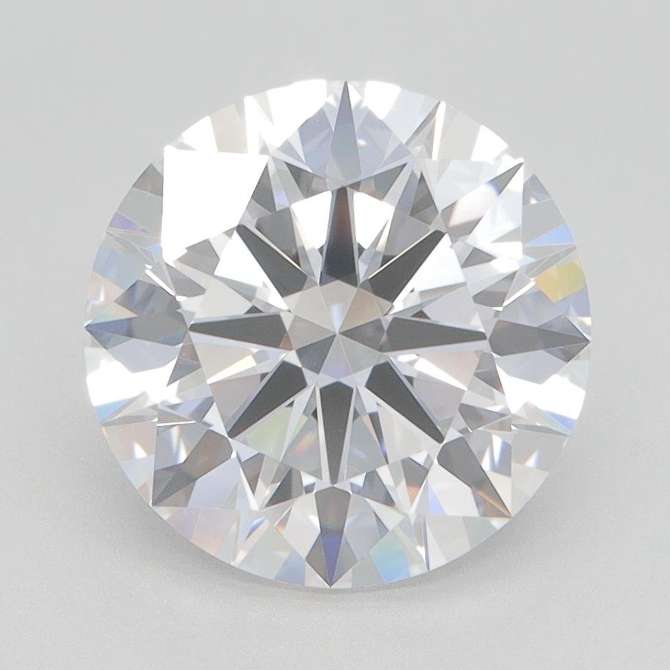 3.43ct D VVS2 Rare Carat Ideal Cut Round Lab Grown Diamond