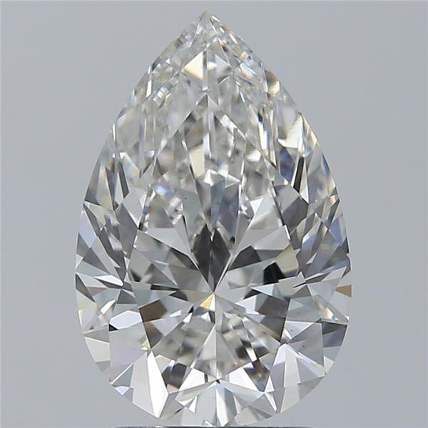 2.02ct H VS1 Rare Carat Ideal Cut Pear Lab Grown Diamond